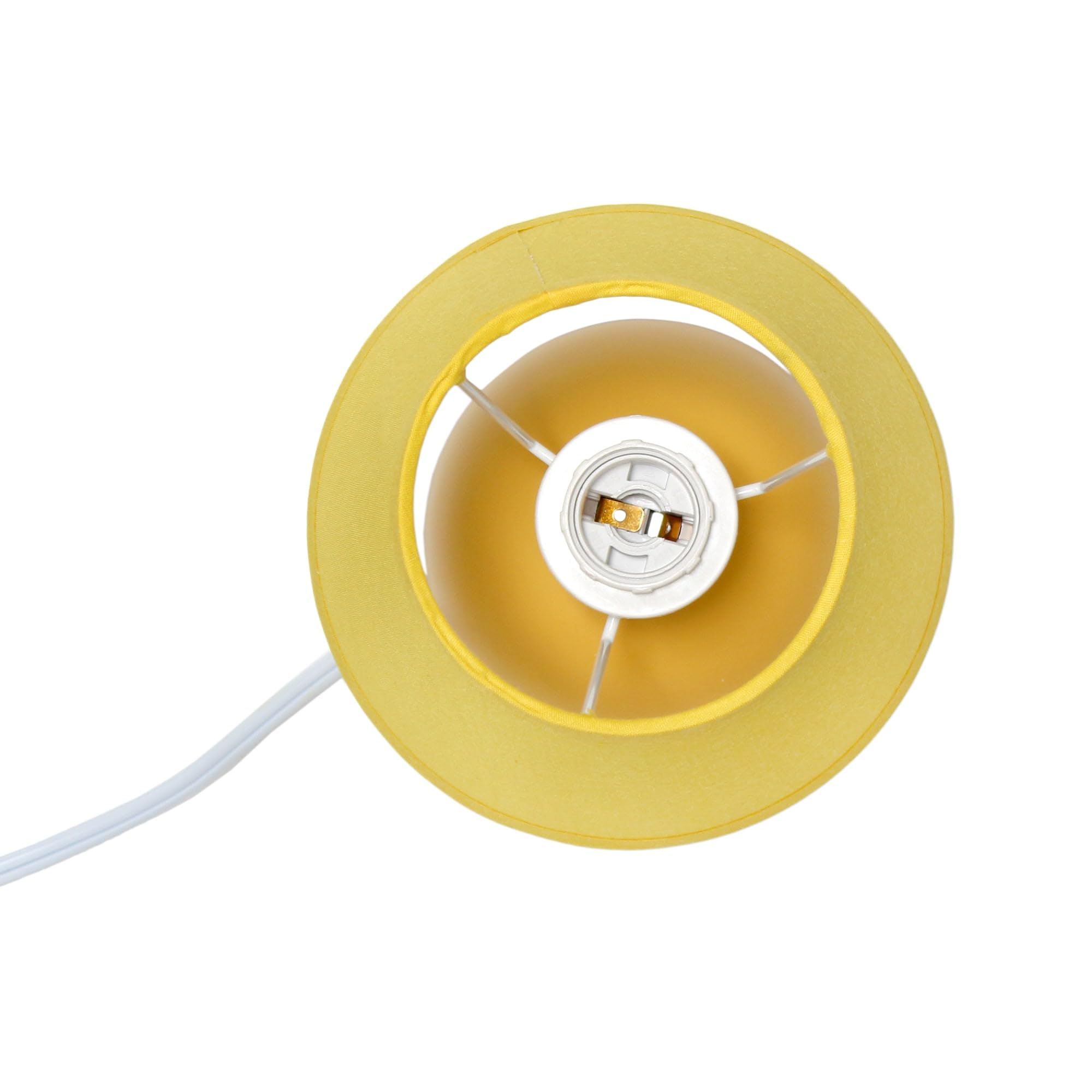 Simple Designs Ceramic Globe Table Lamp, Yellow, Model Lt2008-Ylw, Stylish Home Decor Lighting
