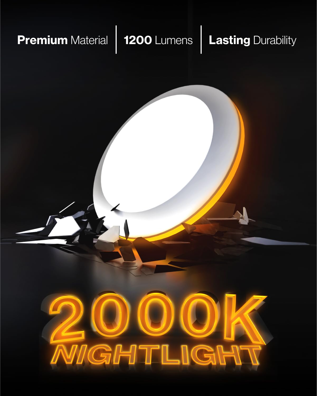 Sunco Lighting 6 Pack 6 Inch Led Nightlight Disk Lights Flush Mount Ceiling Light Fixture Recessed, 13W, 1200 Lumens, Selectable