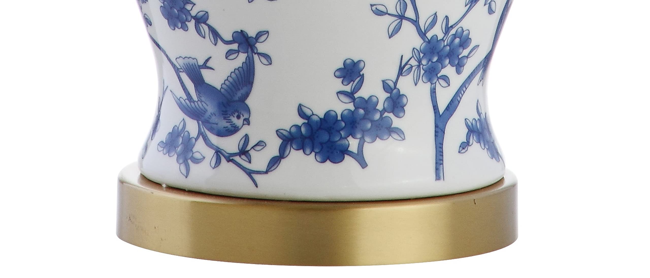 Jonathan Y Penelope 22 Chinoiserie Led Table Lamp, Blue/White Ceramic, Model Jyl3005A, Ideal For Bedroom, Living Room, Office