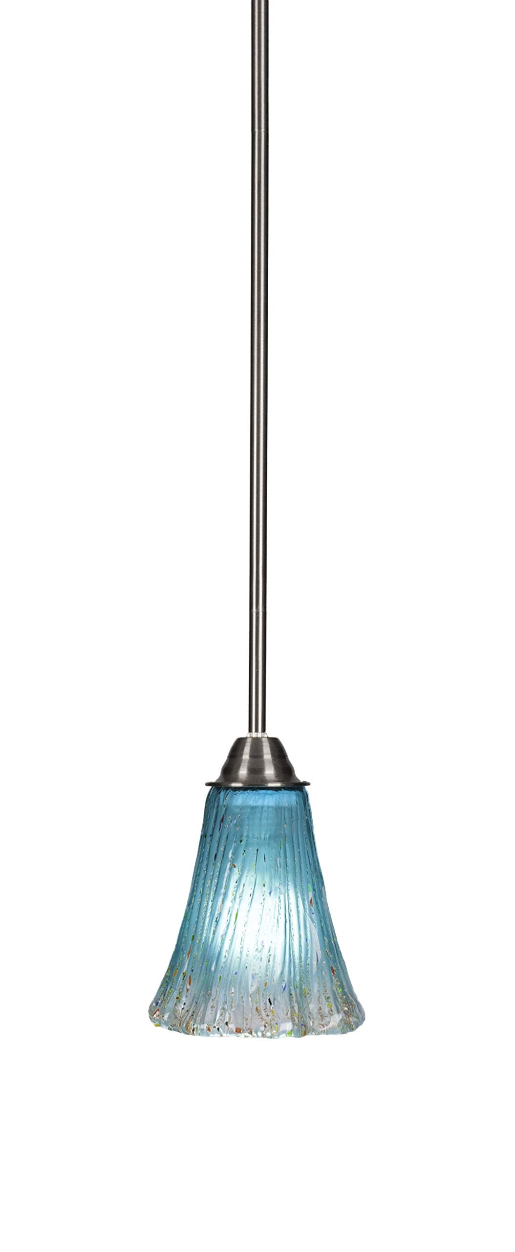 Toltec Lighting Paramount 1 Light Mini Pendant in Brushed Nickel (3401-BN-725)