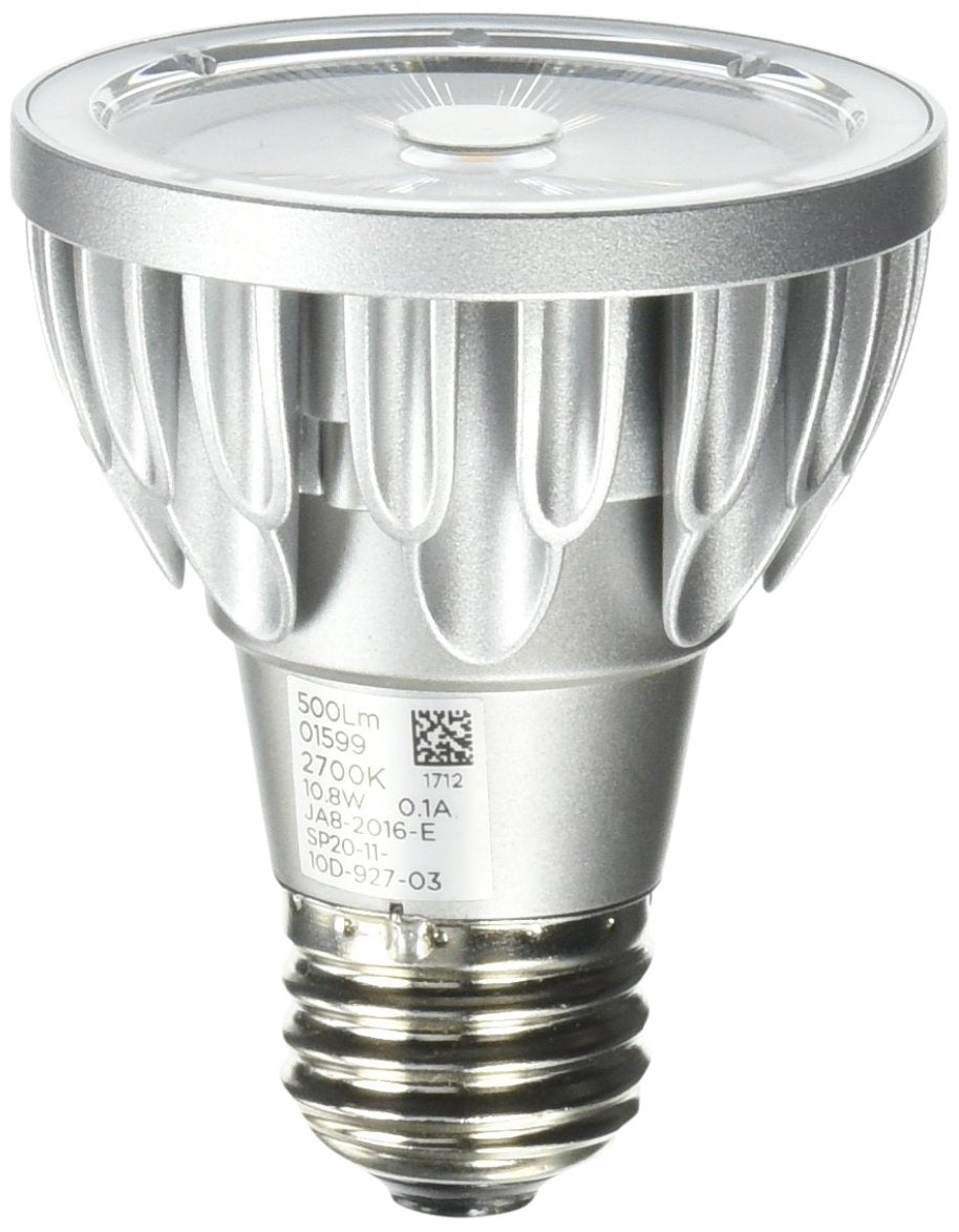 Bulbrite SP20-11-10D-927-03 SORAA 10.8W LED PAR20 2700K Vivid 10 Dimmable Light Bulb, Silver