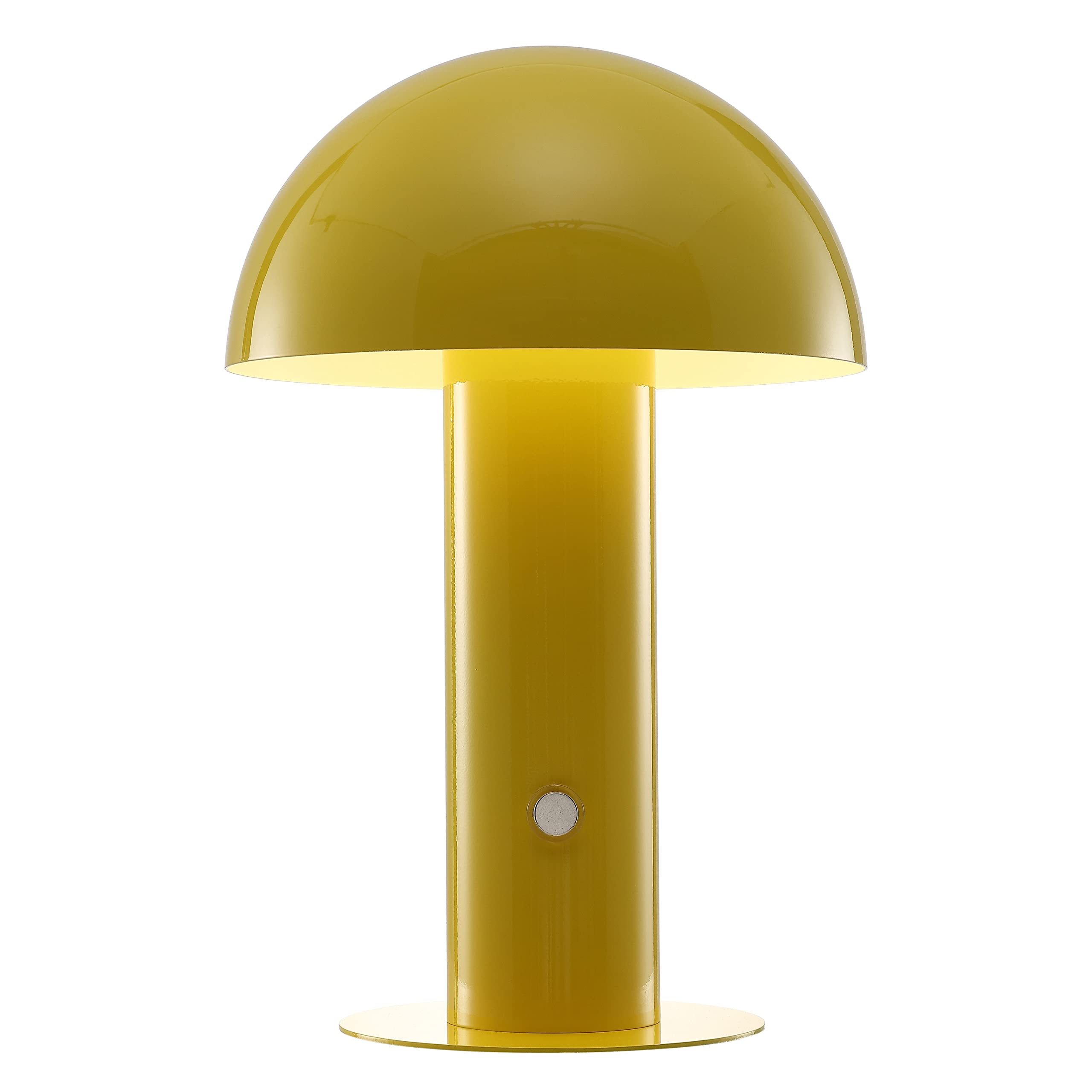 JONATHAN Y JYL7115C Boletus 10.75'' Contemporary Bohemian Rechargeable/Cordless Portable Iron Integrated LED Mushroom Table Lamp