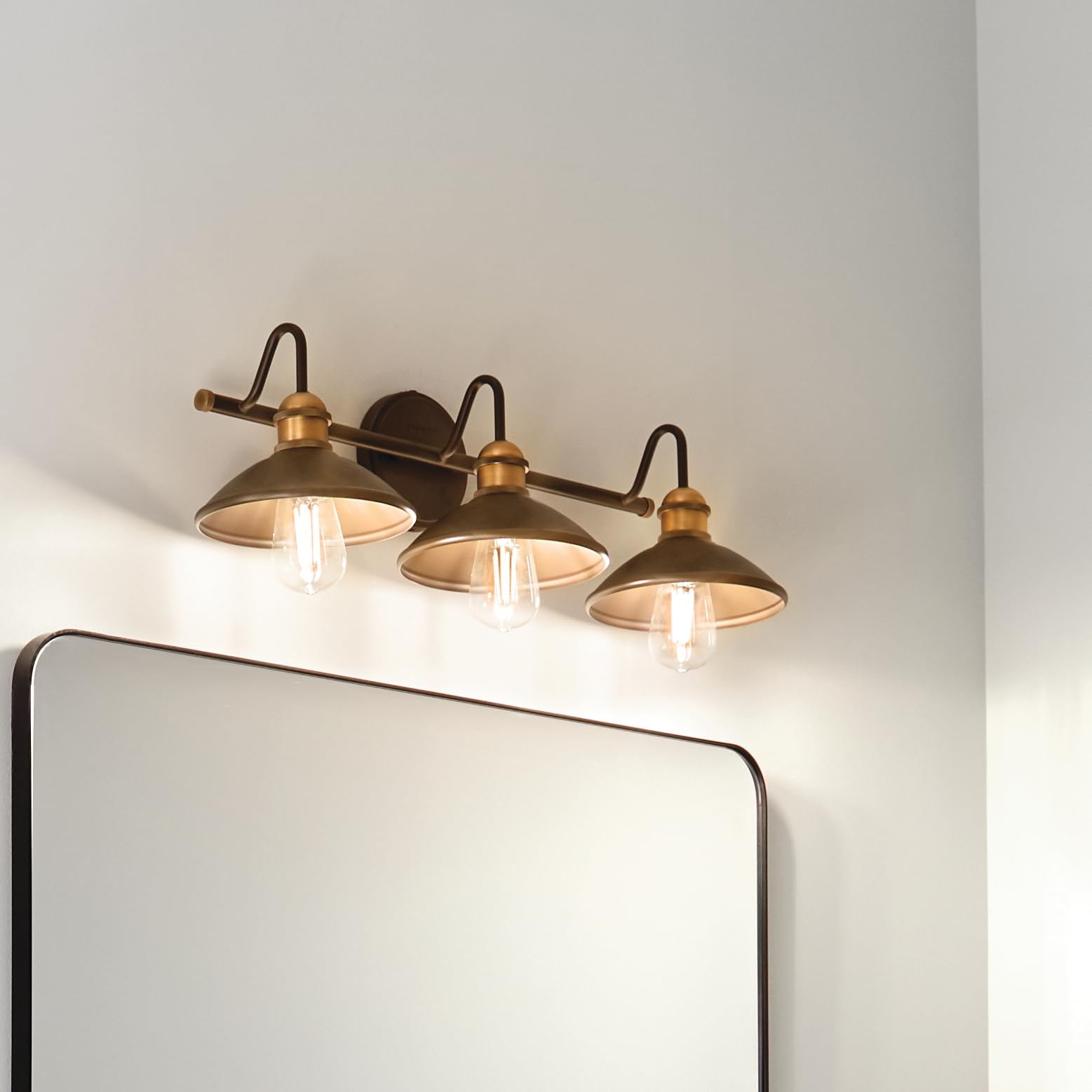 Kichler Lighting Clyde 26.25'' 3 Light Vanity Light In Olde Bronze