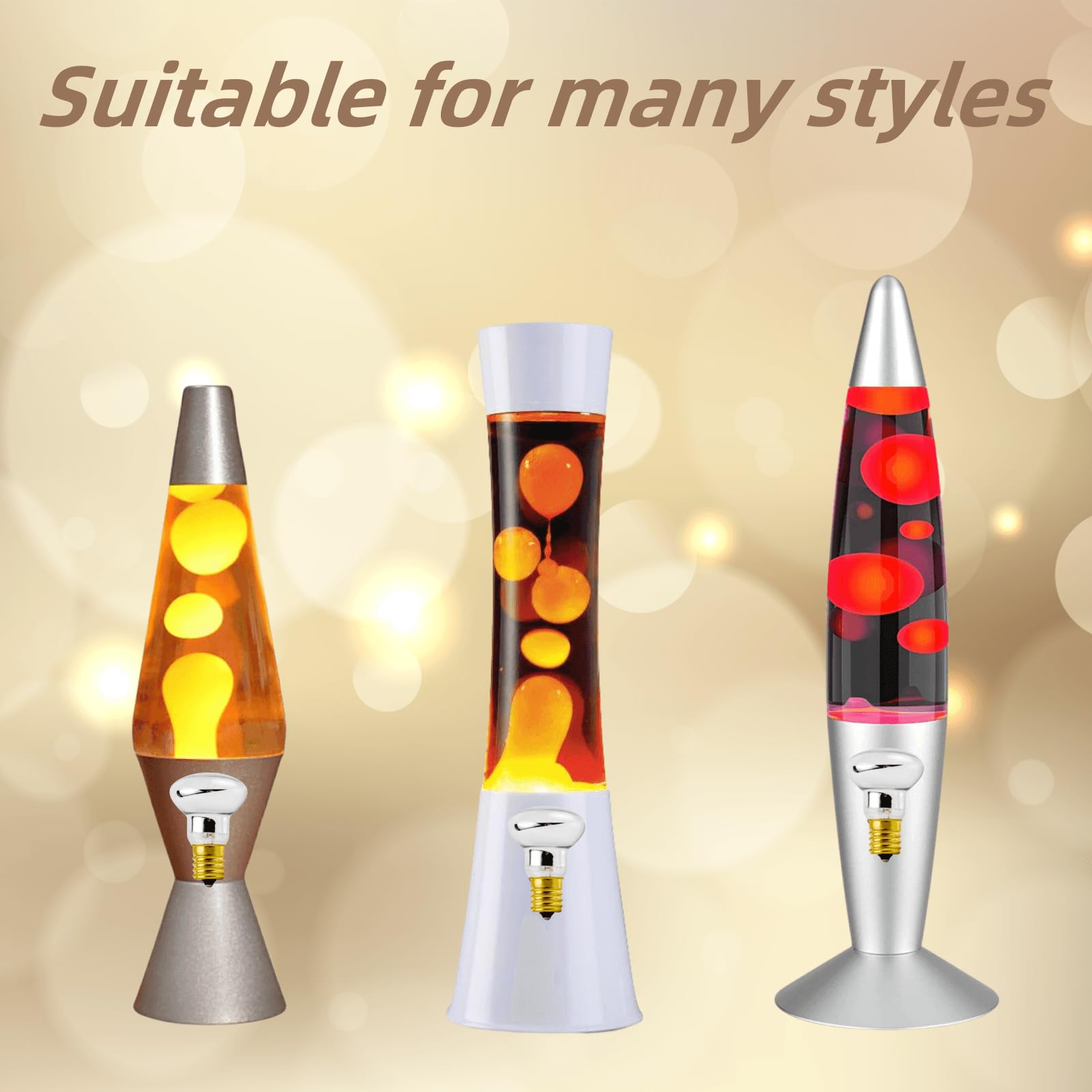 Swjlr Lava Lamp Bulb 4 Pack 120V R39 E17 30W Lava Lamp Light Bulb For Lava Lamp Light Bulb Replacement