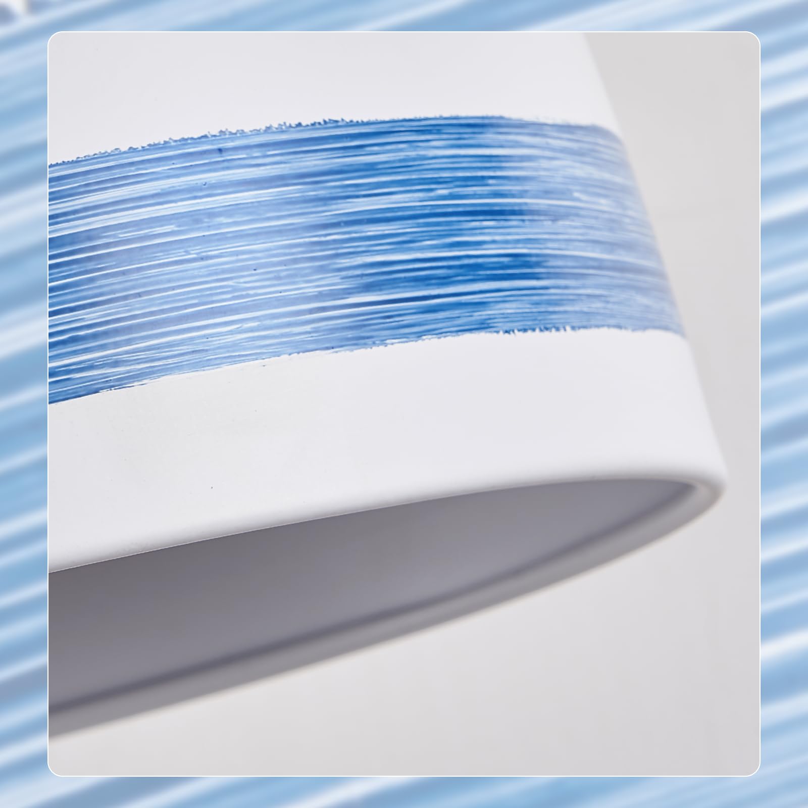 Fookchak Coastal White Pendant Light Metal Dome Kitchen Island Pendant Lighting With Chain 10In Large Pendant Hanging Light Over