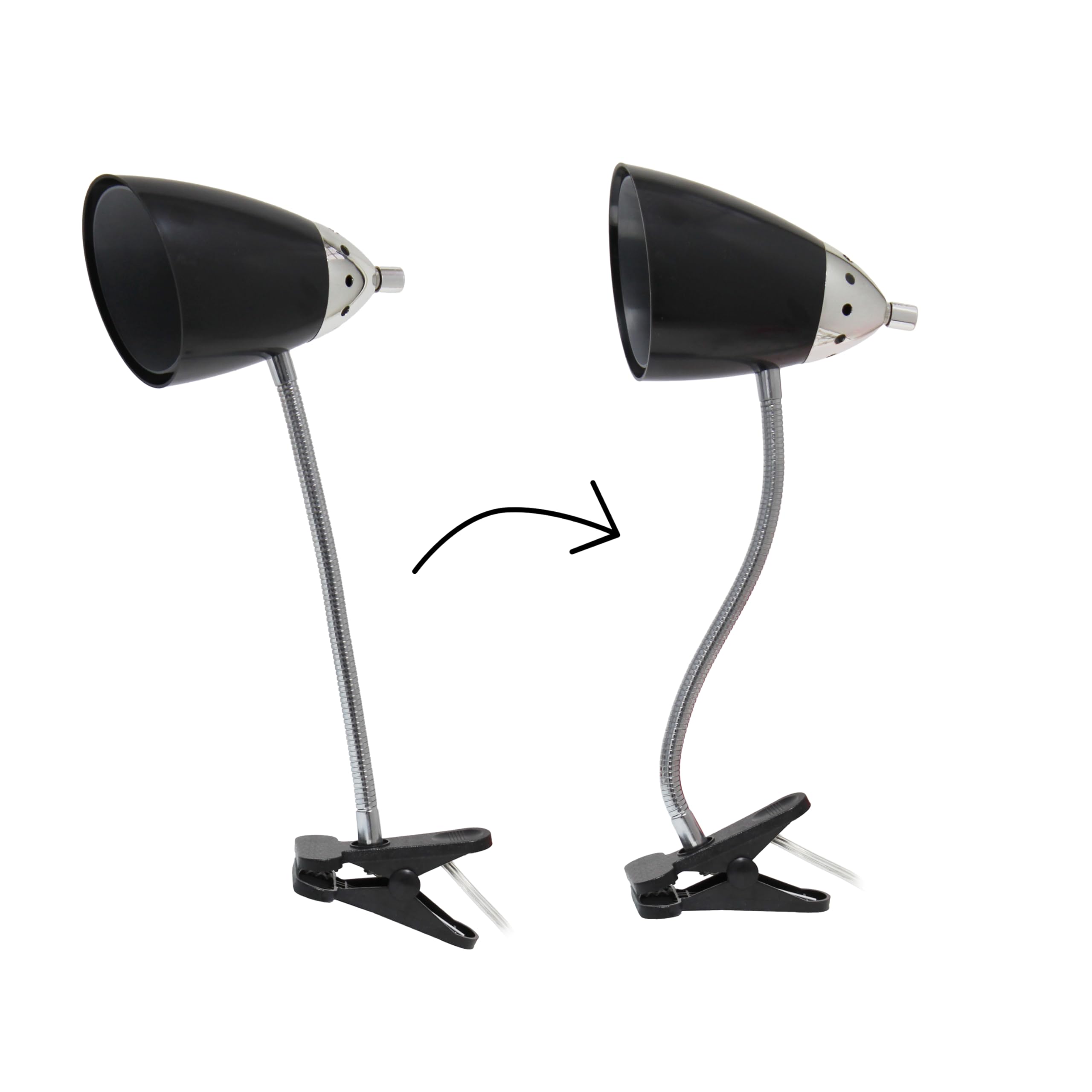 Limelights Ld2001-Blk All The Rages Limelights Ld2001-Blk Gooseneck Clip Light, Black