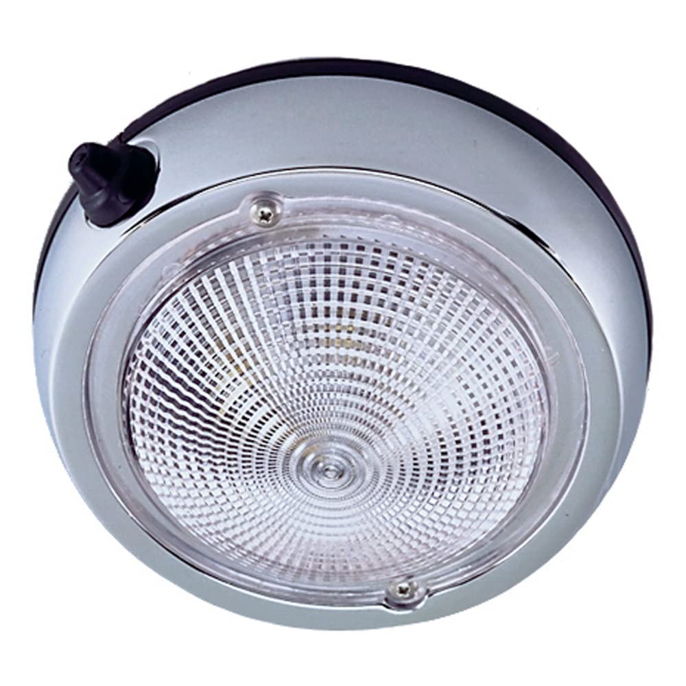 Perko Surface-Mount Dome Light - 3 Chrome Finish, Plastic, Model 0300Dp0Chr