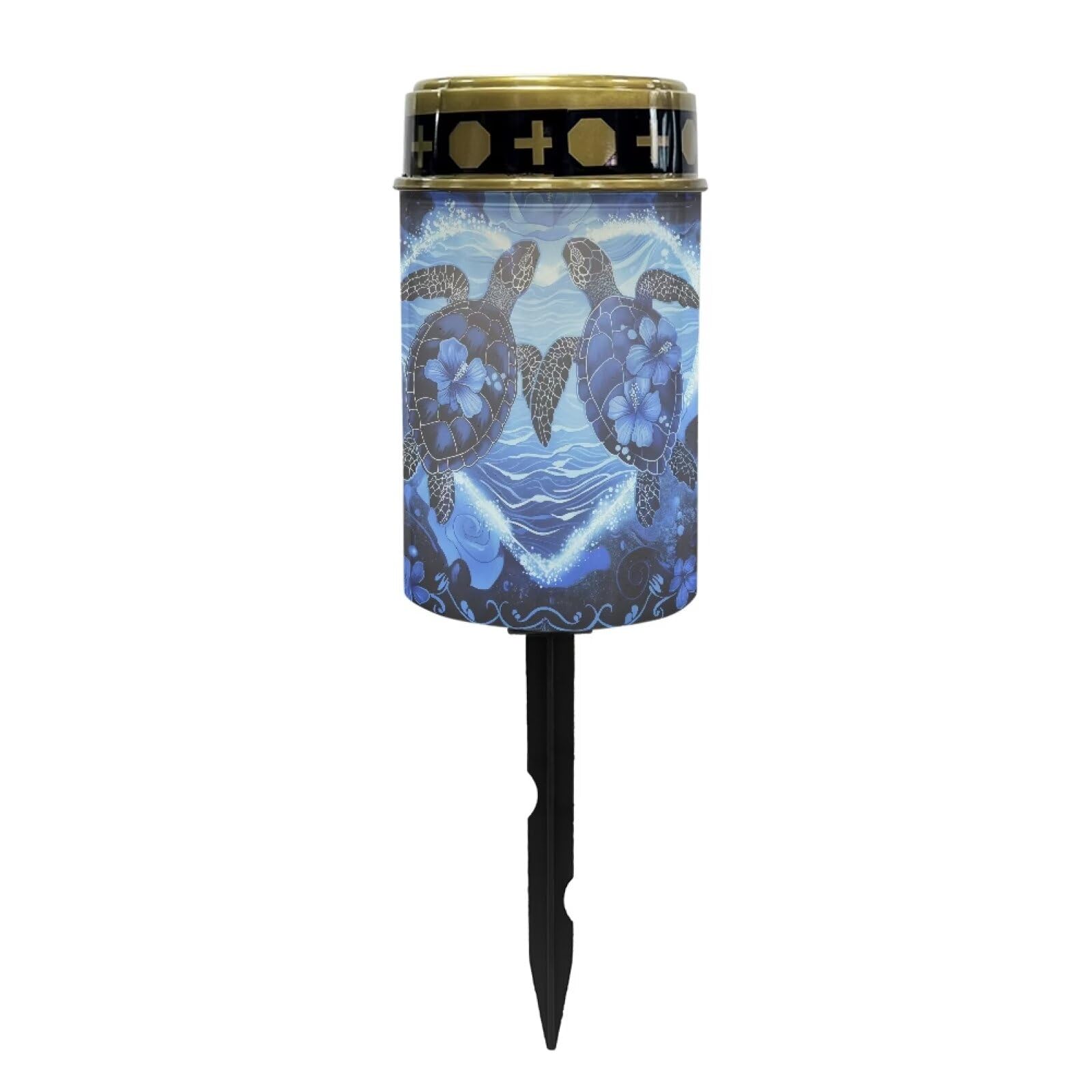 Psesaysky Sea Turtle Solar Stake Lights Multipurpose Memorial Cemetery Decorations Solar Powered Lights Landscape Lights Solar W