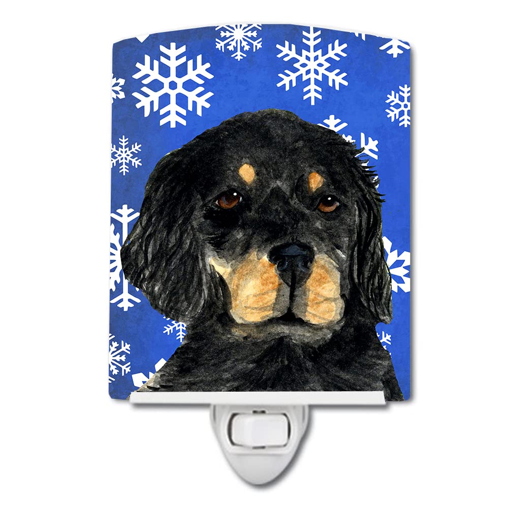 Carolines Treasures Night Light, Gordon Setter, Ceramic, UL-Certified, 6x4x3in, Multicolor, Model SS4653CNL