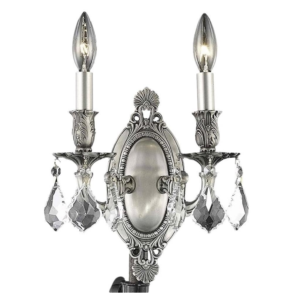 Elegant Lighting Royal Cut Crystal Chandelier 9in Silver Model 9202W9PW/RC