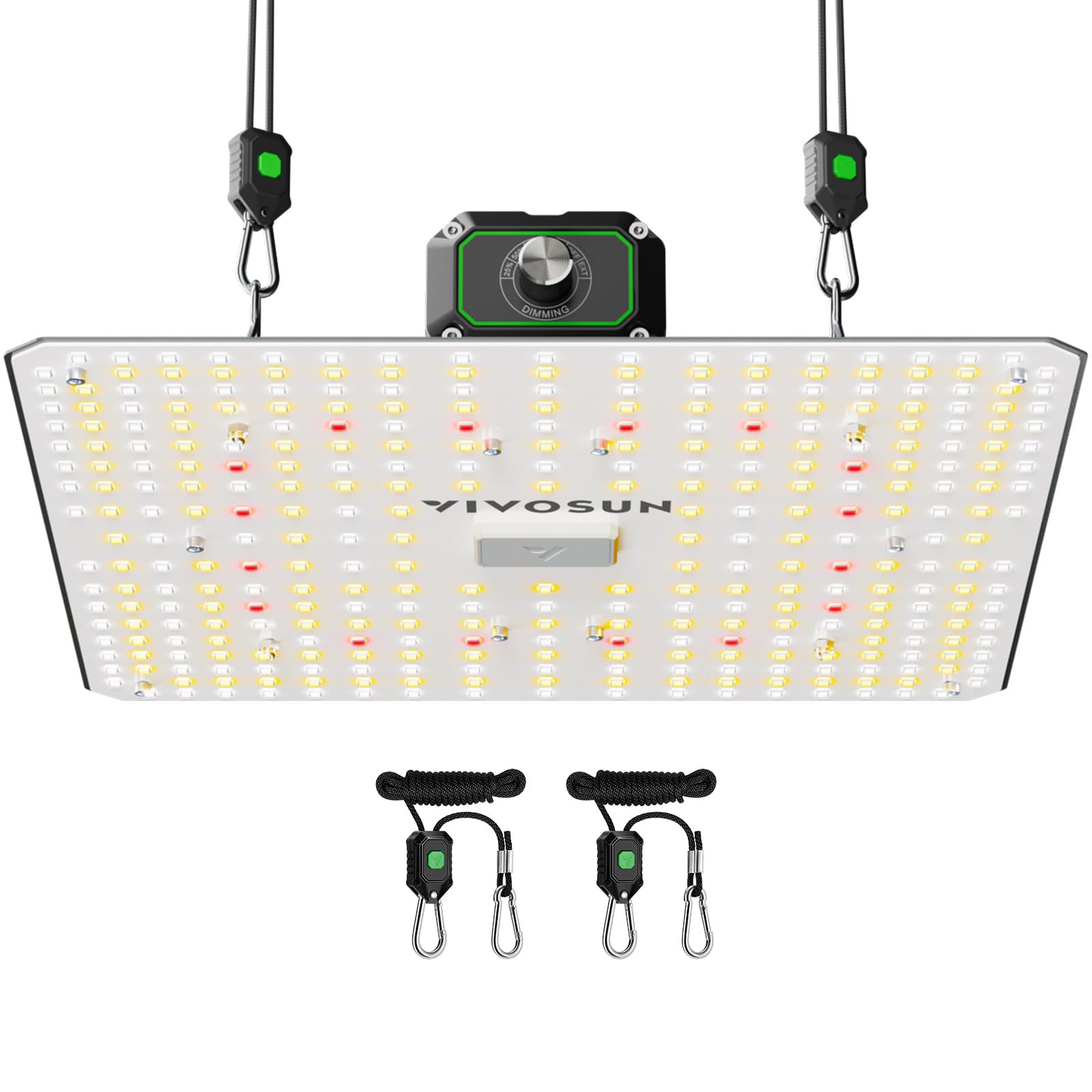 VIVOSUN LumaLight 100W LED Grow Light  Full Spectrum Plant Light  Smart Dimmable & High PPFD for Indoor Plants Seedling Vegetables Bloom  Fits 2?2/2?4 Grow Tents
