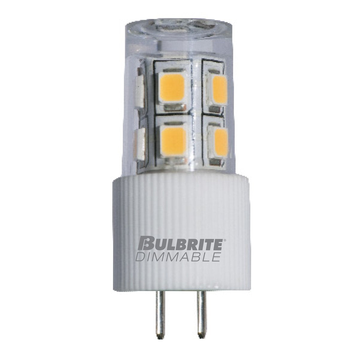 Bulbrite LED Mini JC Light Bulb 15W Equivalent G4 Bi-Pin Base Soft White 3000K Clear 1-Pack Model 770571