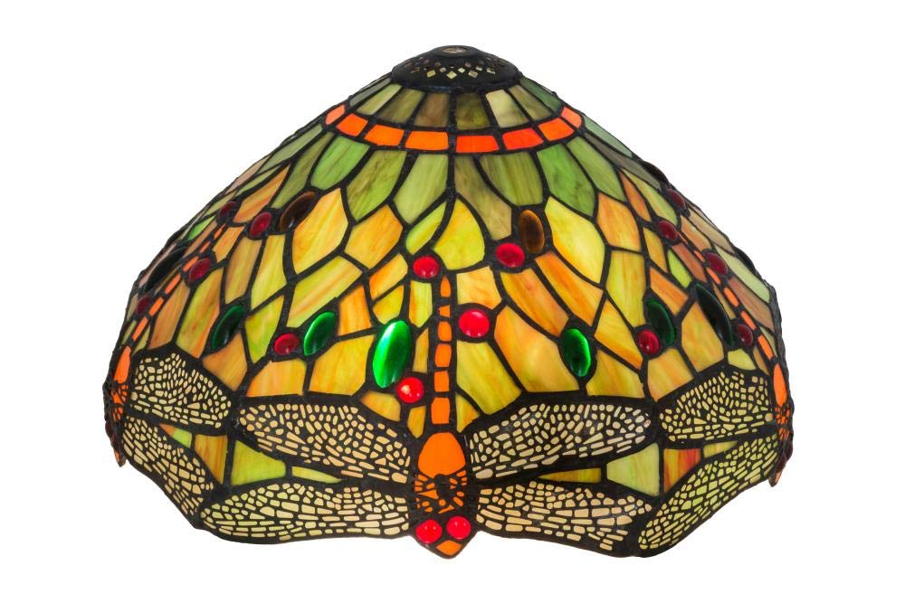 Meyda Tiffany 10504 725 X 12 In Tiffany Hanginghead Dragonfly Shade  Green & Orange