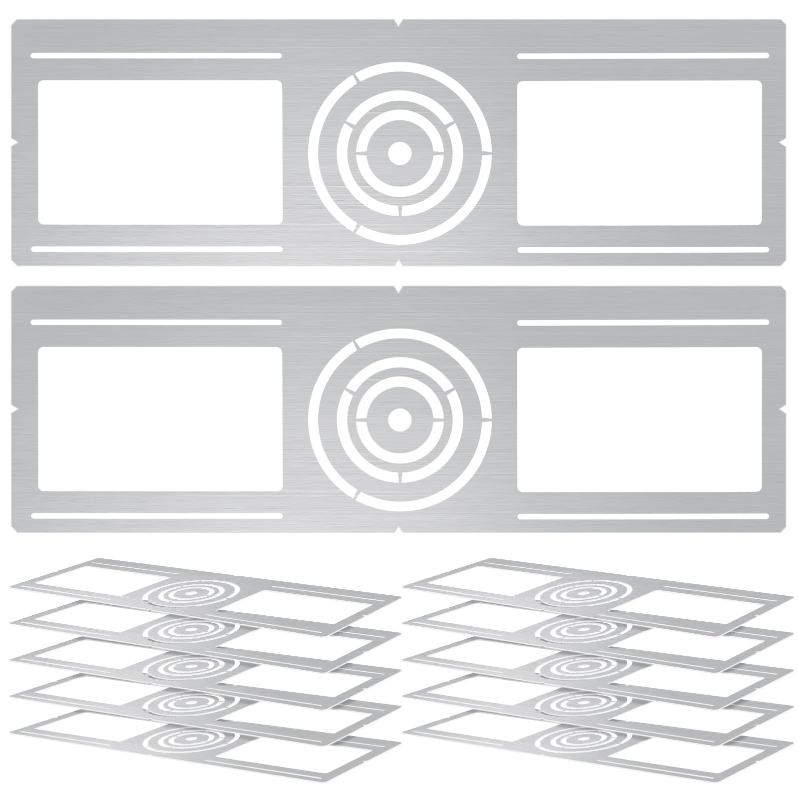 Tellegloww 12 Pcs New Construction Mounting Plate 3/4/6 Inch LED Recessed Lighting Kits Shallow Recessed Lighting Housing Flat S