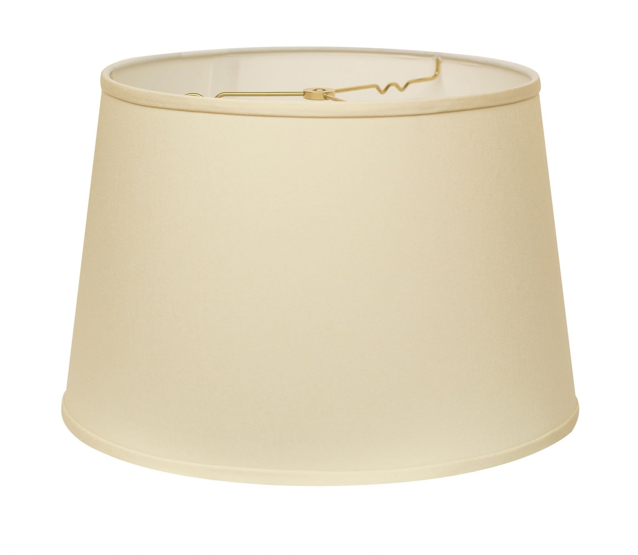 Homeroots 470260 14 In. Rounded Empire Slanted No Slub Lampshade - Ivory