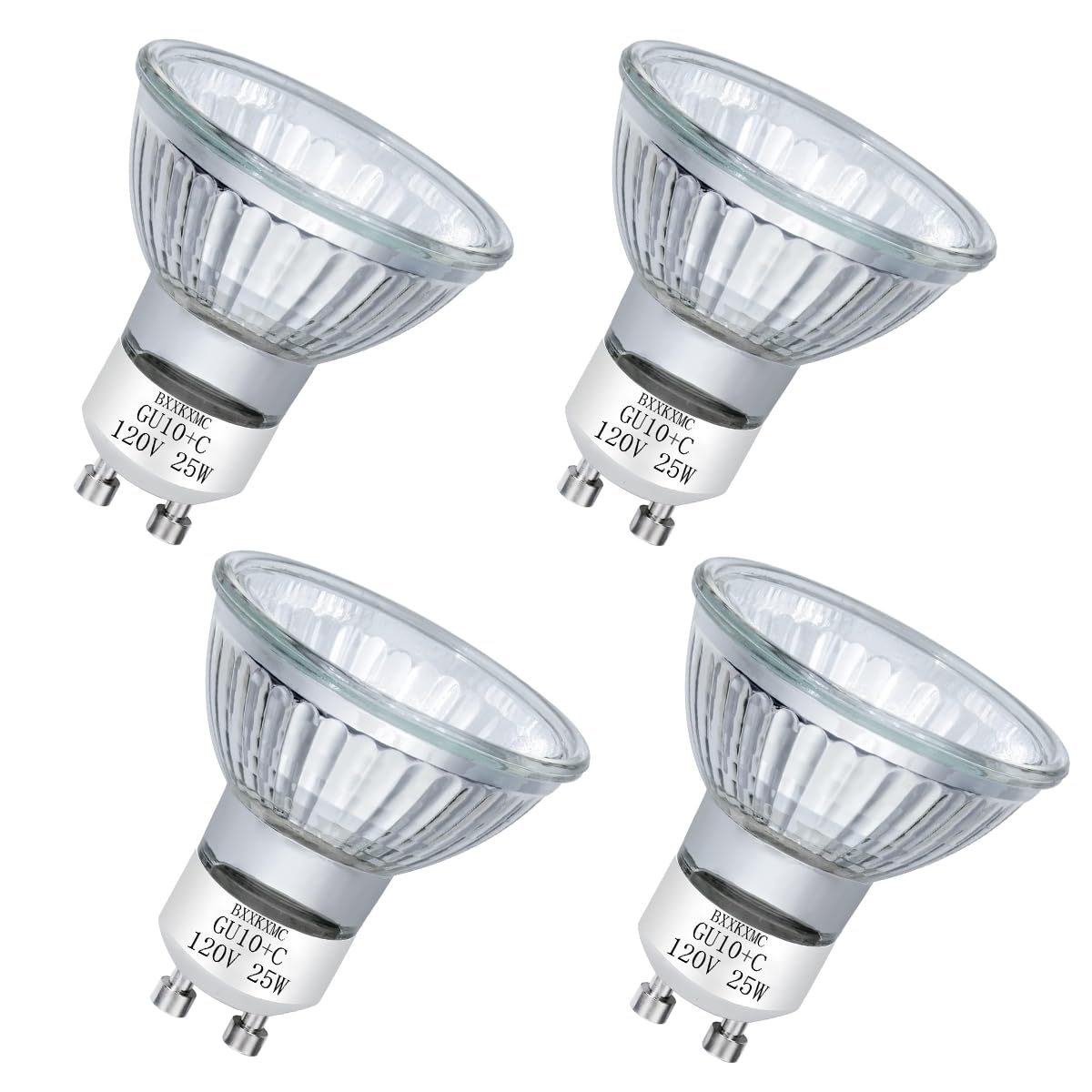 Halogen Bulb 25W Np5 Candle Warmer Etc Replacement Light Bulb (4 Pack) Halogen Gu10 120V For Wax Melt, Tart Burner, Recessed, Tr