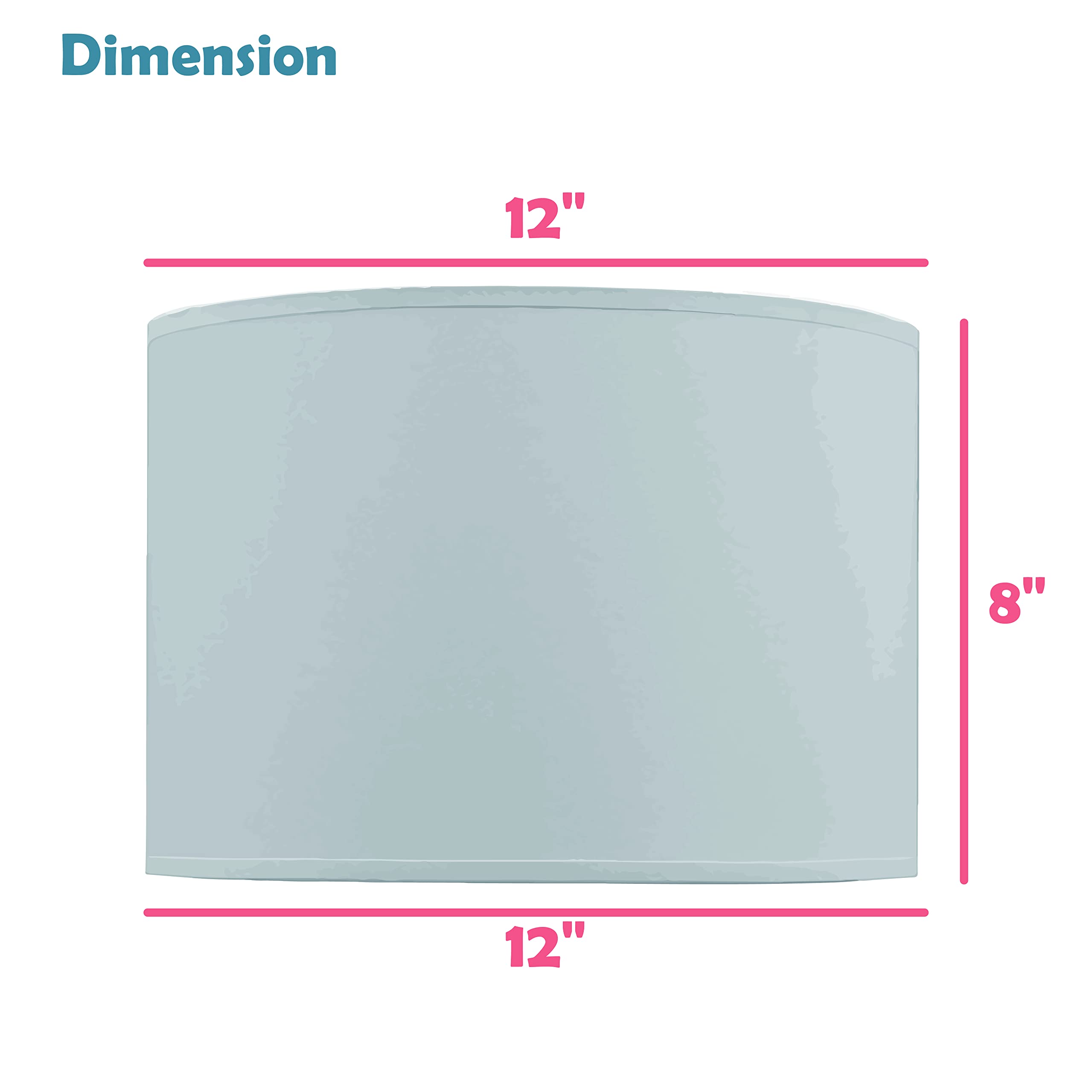 Aspen Creative 38301-2, Drum Collapsible Spider Lamp Shade, Oatmeal, 12 Top x 12 Bottom x 8 Height, Set of 2