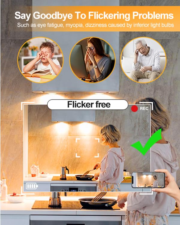 Fglyniy G8 LED Bulb, 3W Equivalent to 15W-20W, 3000K Warm White, 10 Count, Energy Efficient Replacement for Under Cabinet and Puck