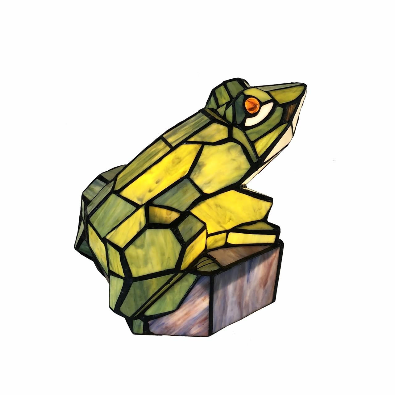Chloe Lighting Tiffany-Style Stained Glass Accent Lamp 9.5in Height Green Model CH1T058GA13-NL1