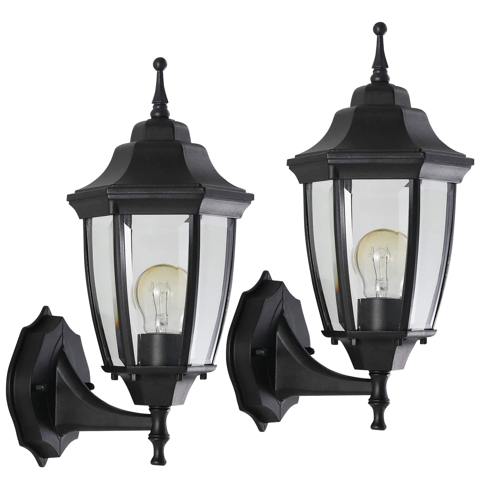 Haolaike 2-Pack Waterproof Aluminum Outdoor Light Fixture Wall Mount Exterior Porch Lights Outdoor Wall Lamp,Anti-Rust Porch Lig