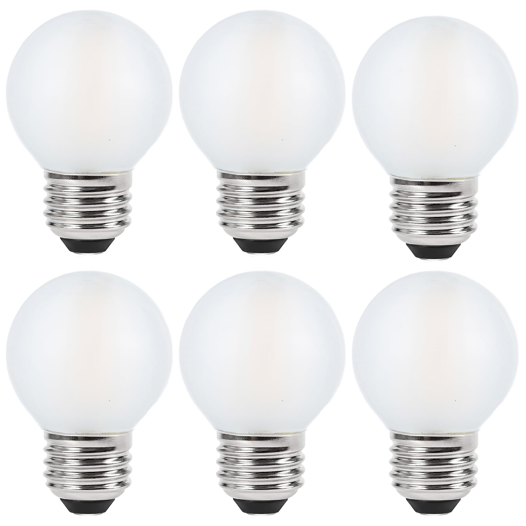Sunaiony Frosted E26 Led Bulb 4W Dimmable Warm White 2700K, 40 Watt Equivalent Led Light Bulbs, G16.5 Edison Led Frosted Globe L