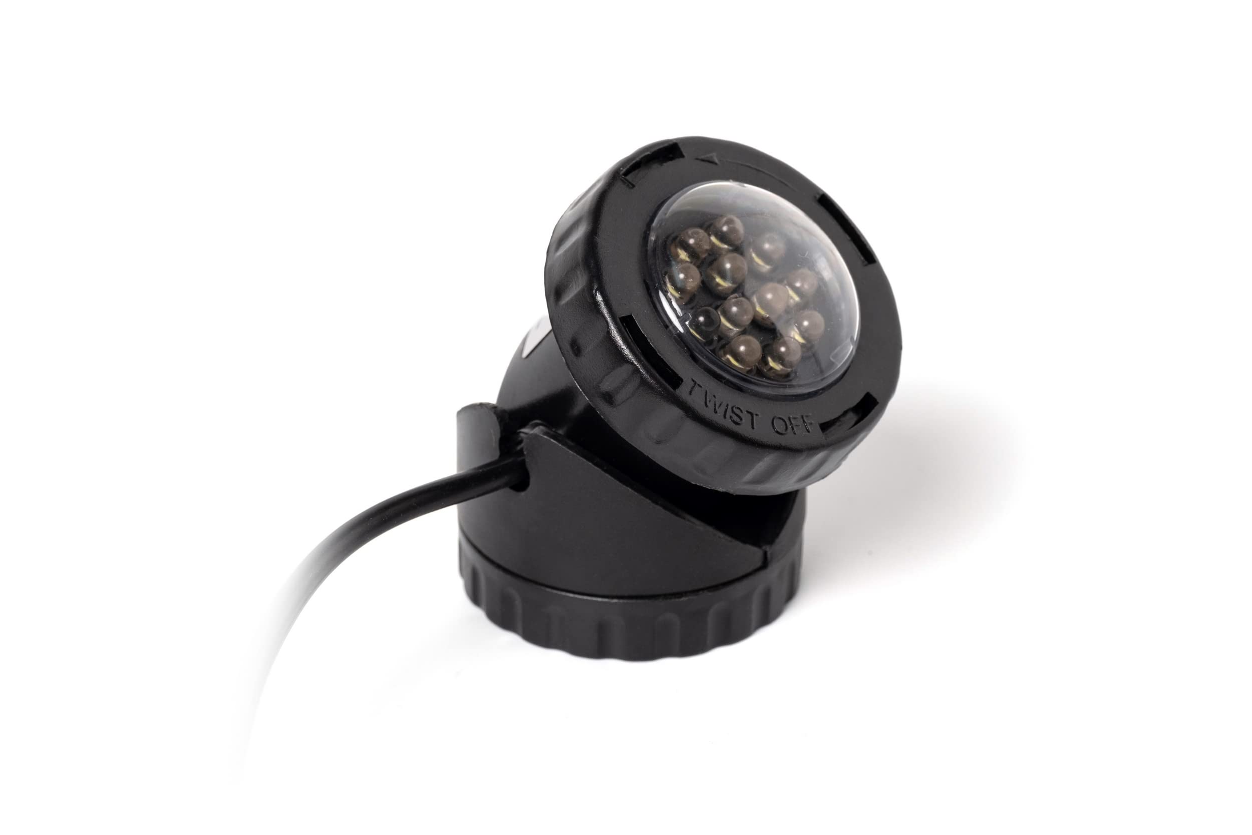 Jebao Submersible Led Pond Light - Colorful Black Plastic, Set Of 1 For Outdoor Decor