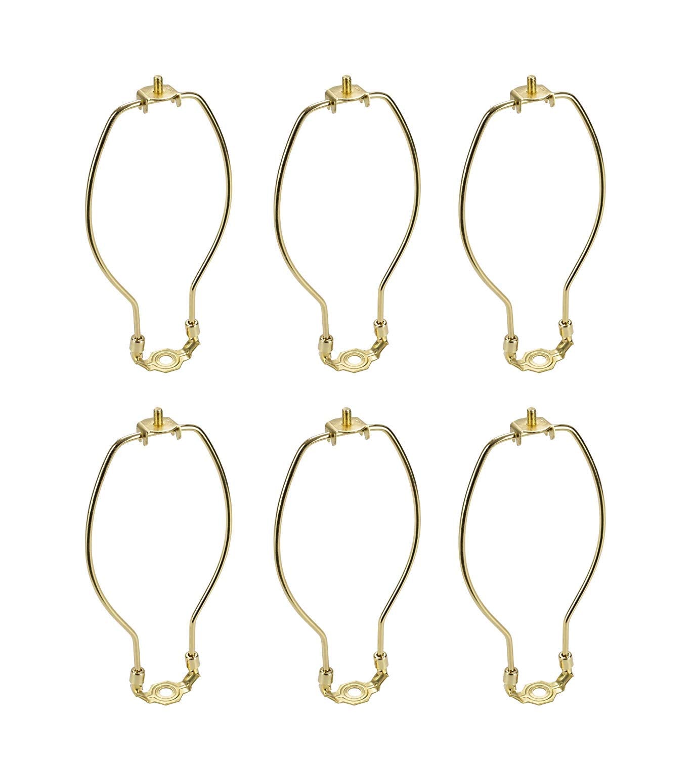 Aspen Creative 20005-16, 7 Lamp Harp with Saddle in Polished Brass Finish, 6 Pack