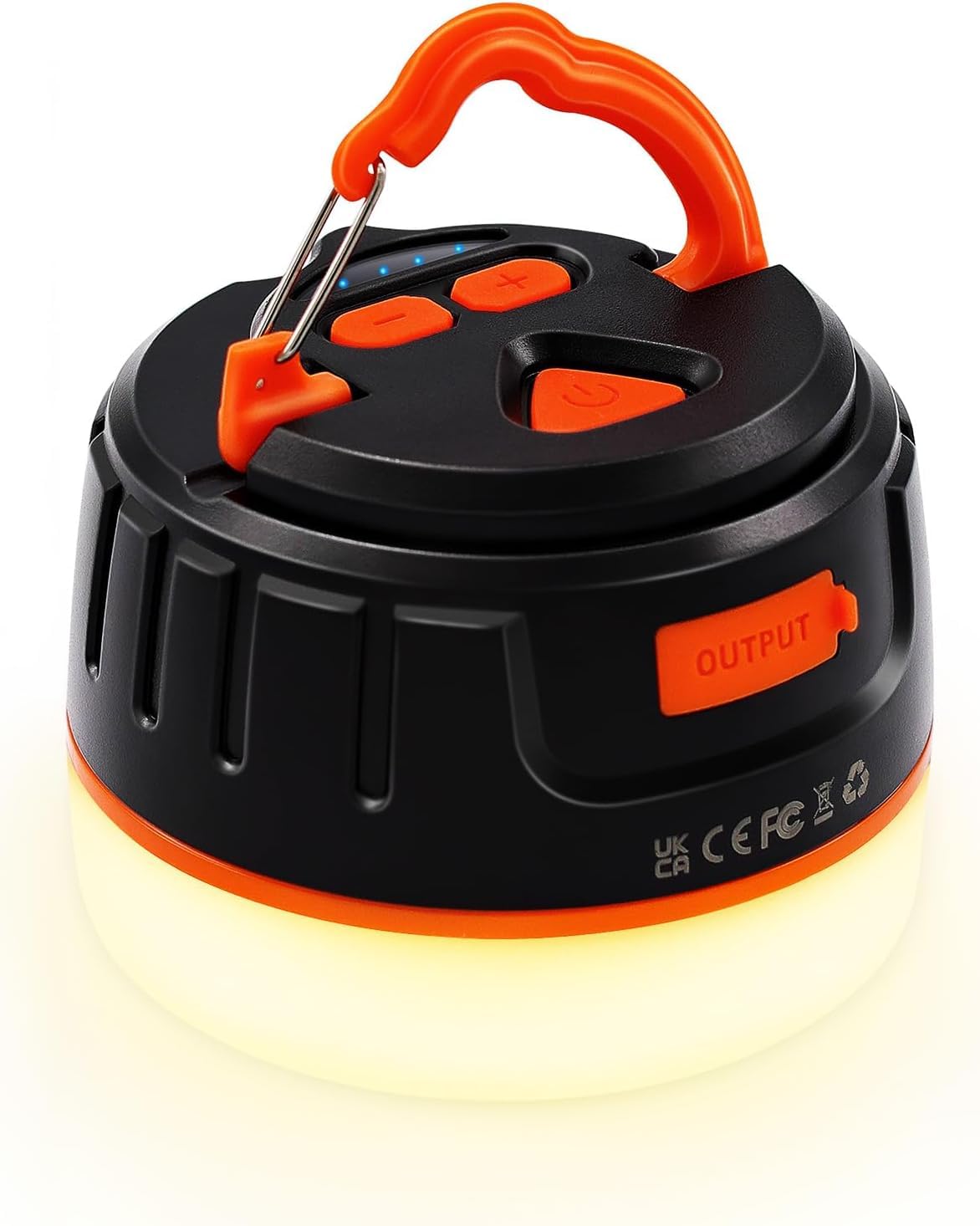 Siivton Camping Lights, LED Rechargeable Lantern with 6400mAh Battery, Ultra Bright Emergency Light for Poweroutage, Hiking, Fis