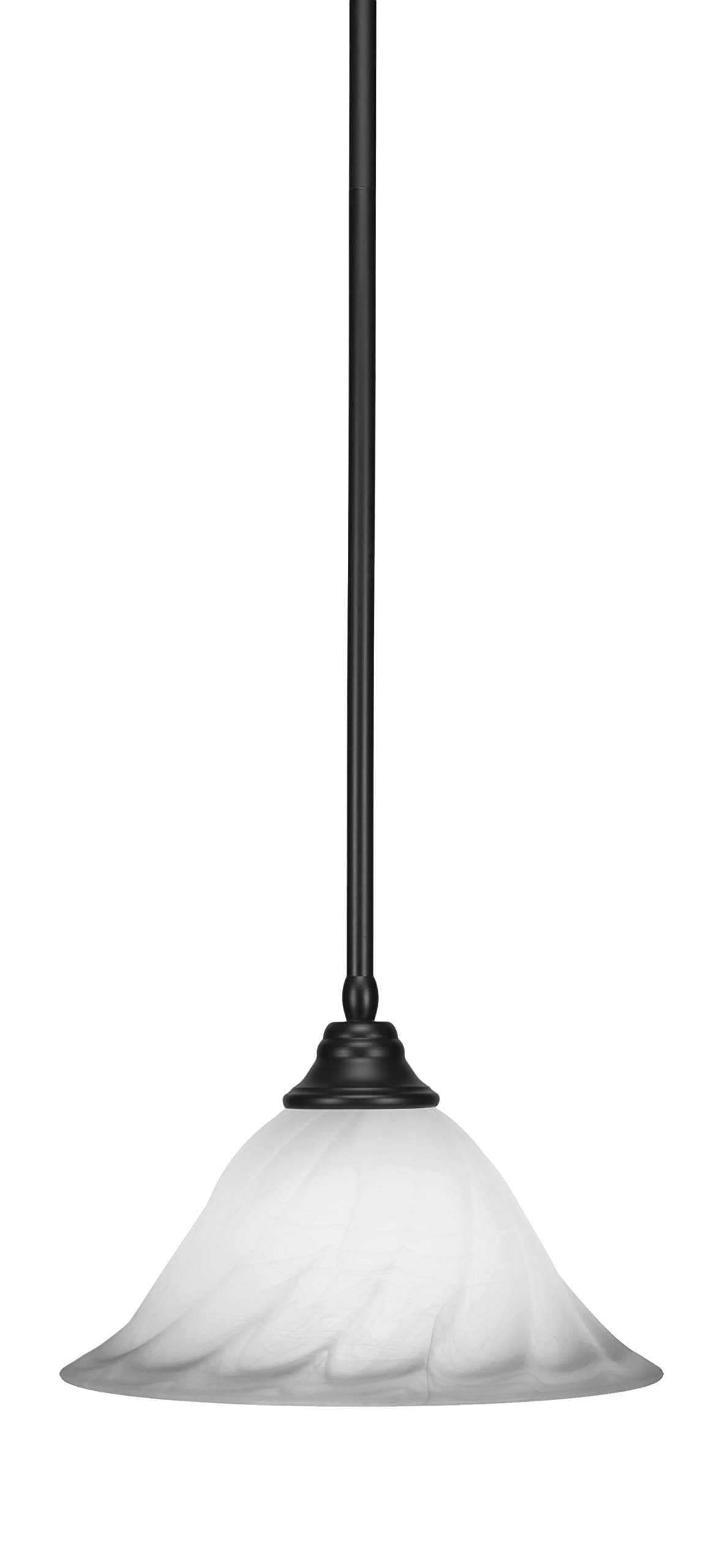 Toltec Lighting 1 Light Pendant In Matte Black (26-Mb-5731)