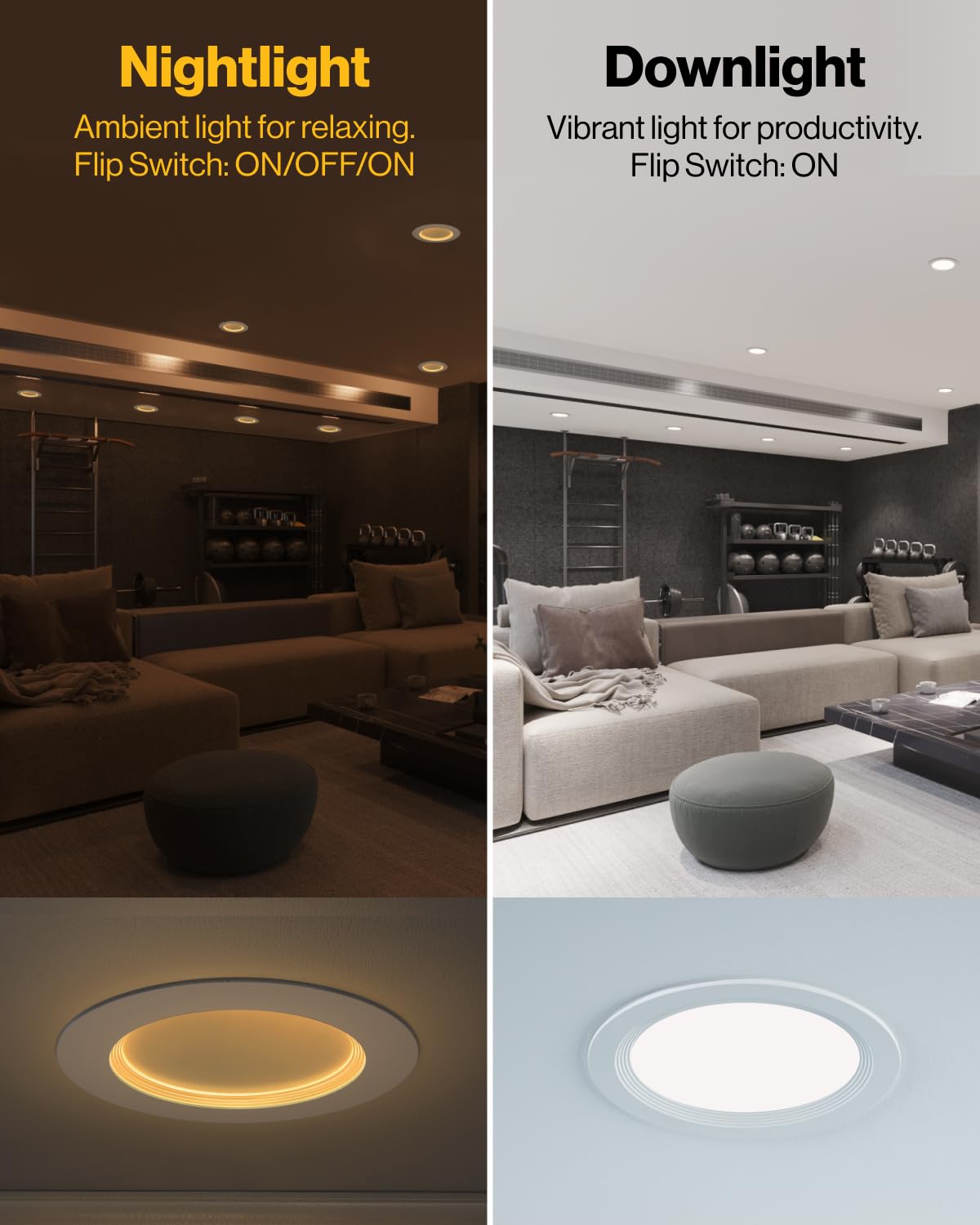Sunco 12 Pack 6 Inch Ultra Thin LED Recessed Ceiling Lights, Dimmable, 5 CCT (2700K-6000K), Plastic, Model DL_BS6