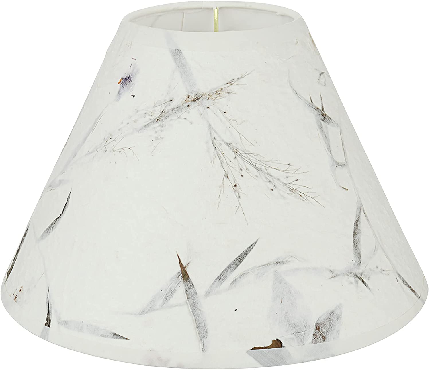 Aspen Creative 58752A, Empire Uno Lamp Shade, Off White, 4&quot; Top x 10&quot; Bottom x 7&quot; Slant Height, Slip UNO 33mm