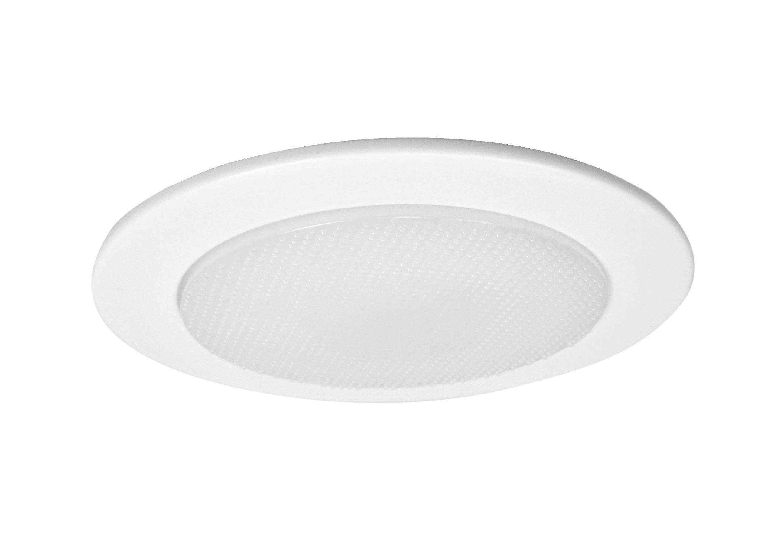 Nicor Lighting 19509Wh Recessed Shower Trim With Albalite Glass Lens, 4 Inches, White