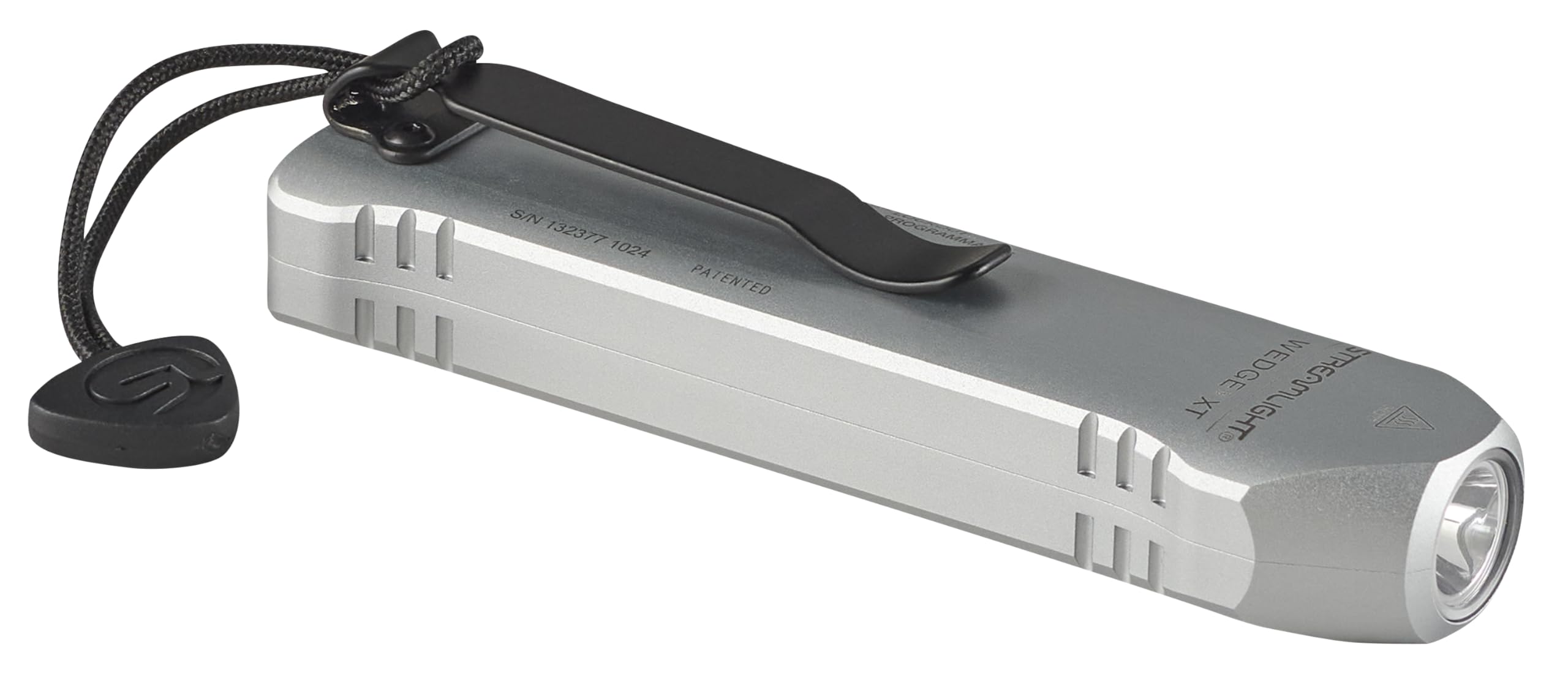 Streamlight 88819 Wedge Xt 500-Lumen Slim Everyday Carry Flashlight, Includes Usb-Cable And Pocket Lanyard, Silver
