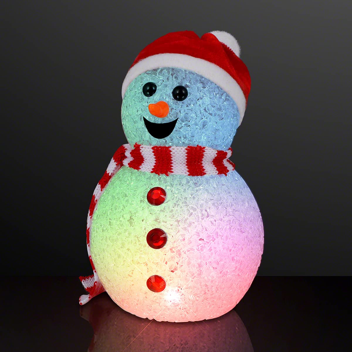 Flashingblinkylights Color Changing Led Snowman Light Up Decoration Lighted Christmas Table Decorations