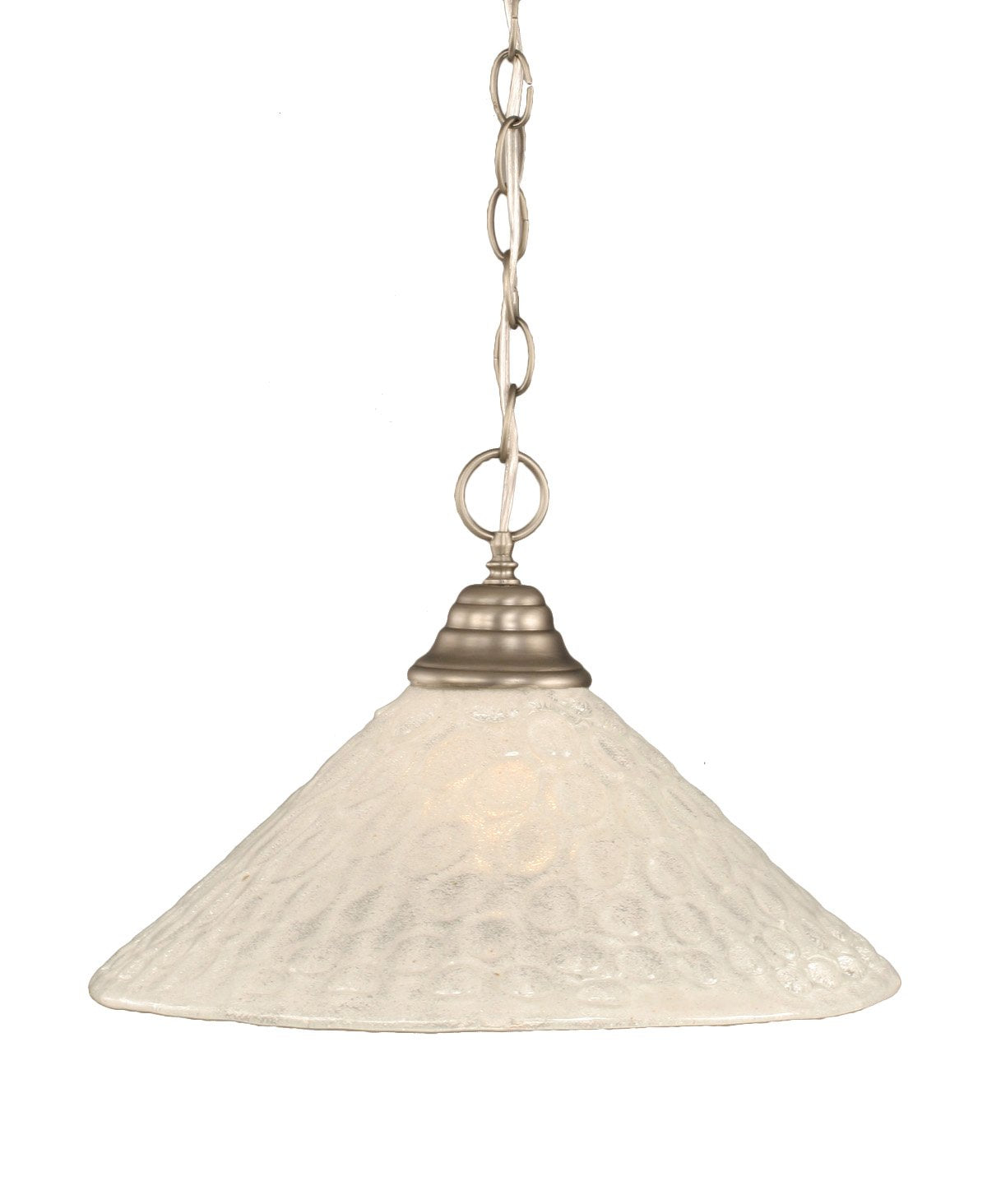 Toltec Lighting 1 Light Pendant In Brushed Nickel (10-Bn-411)