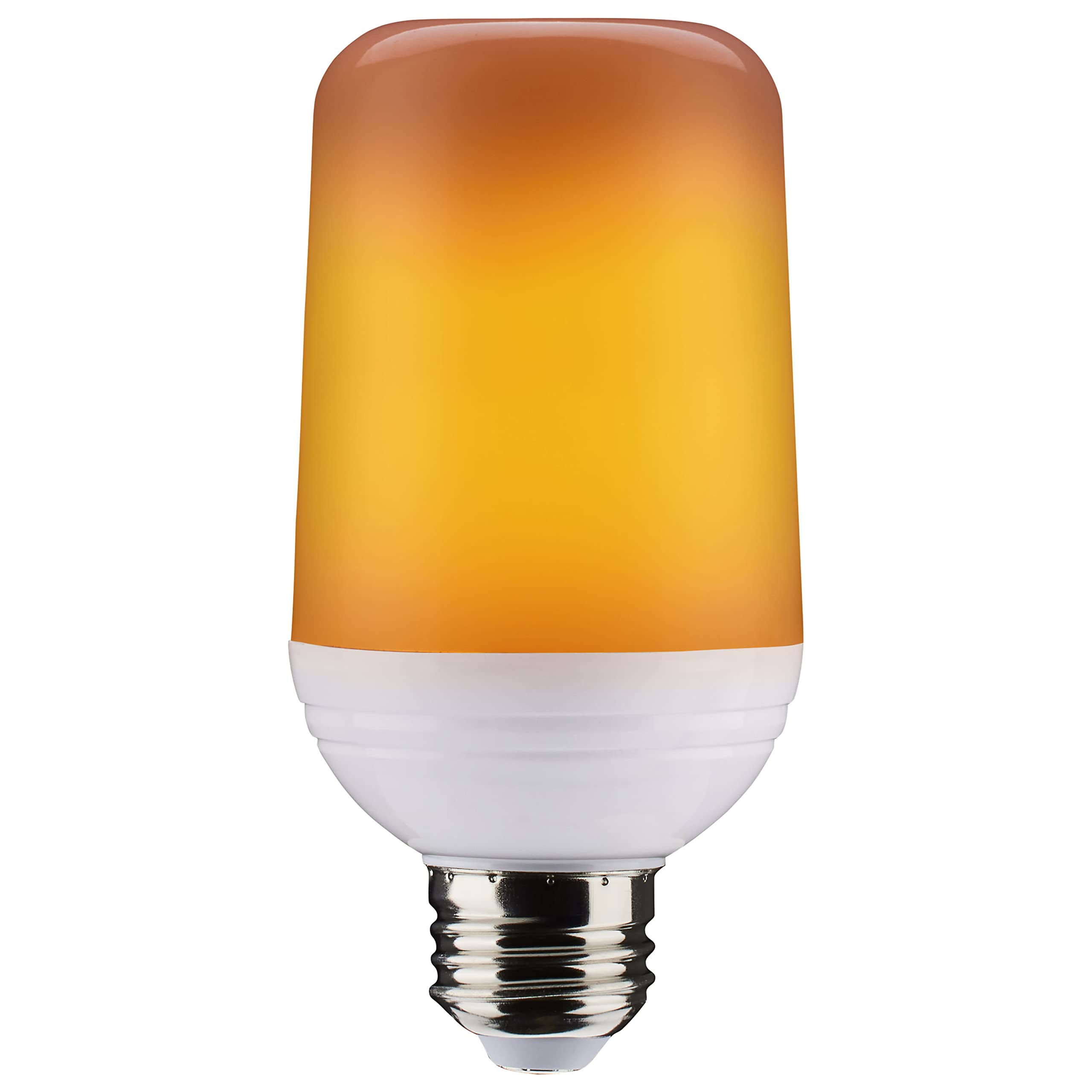 Satco S29806 Indoor/Outdoor Led Flame Effect Light Bulb, T19 Shape, White