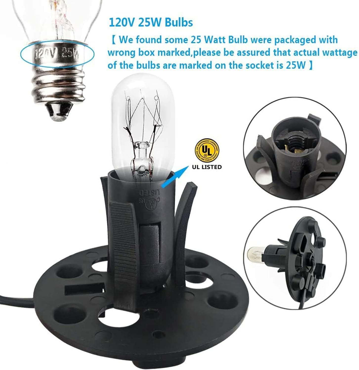 Himalayan Salt Lamp Cord, With Dimmer Switch ,Christmas Bulb,Salt Lamp Cord With Dimmer Control And Base Assembly,5 Feet ,E12 Ba