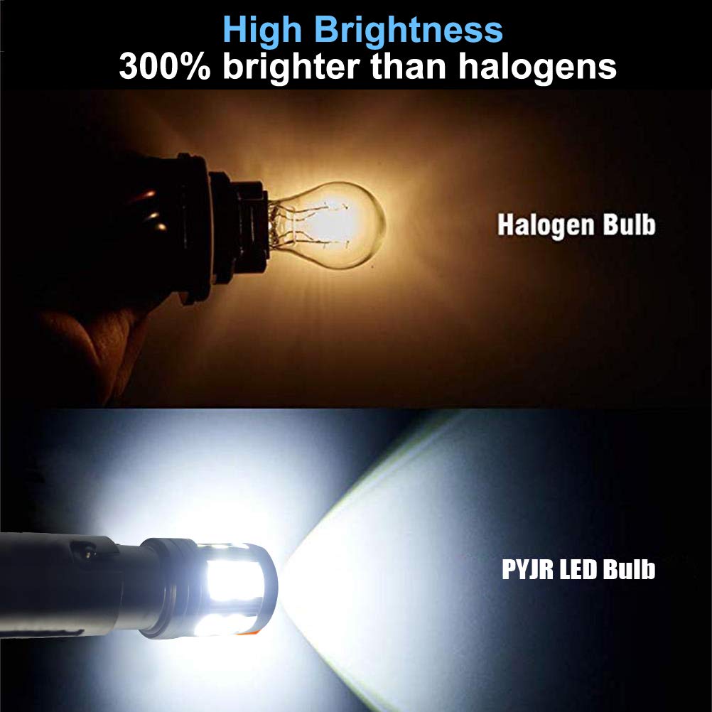 Pyjr 1157 Led Bulb, Super Bright 1000 Lm, Xenon White, Ac/Dc 10-30V