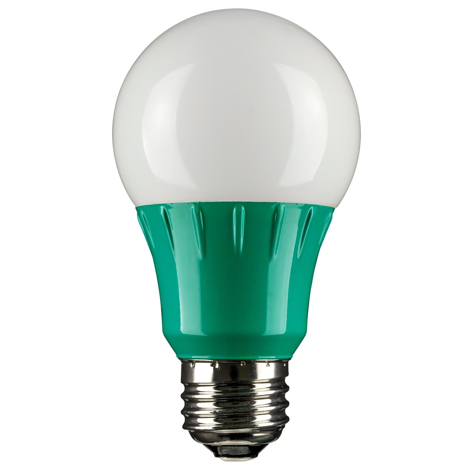 Sunlite LED A19 Colored Light Bulb, 3W (25W Equivalent), Green, E26 Medium Base, Non-Dimmable, 3 Count, Model 40451
