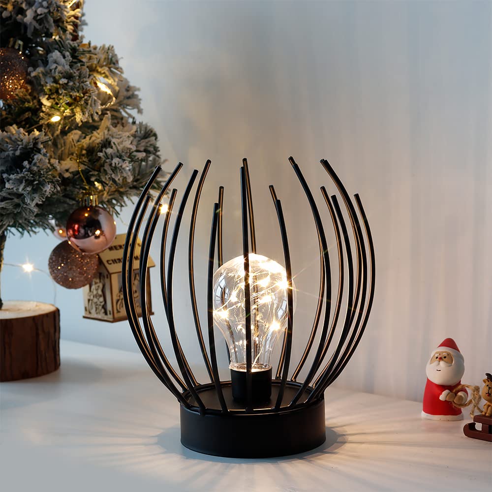 Jhy Design Decorative Battery Table Lamp Battery Powered Lights Indoors Lamp With Led Bulb Battery Operated Outdoor Lantern Grea