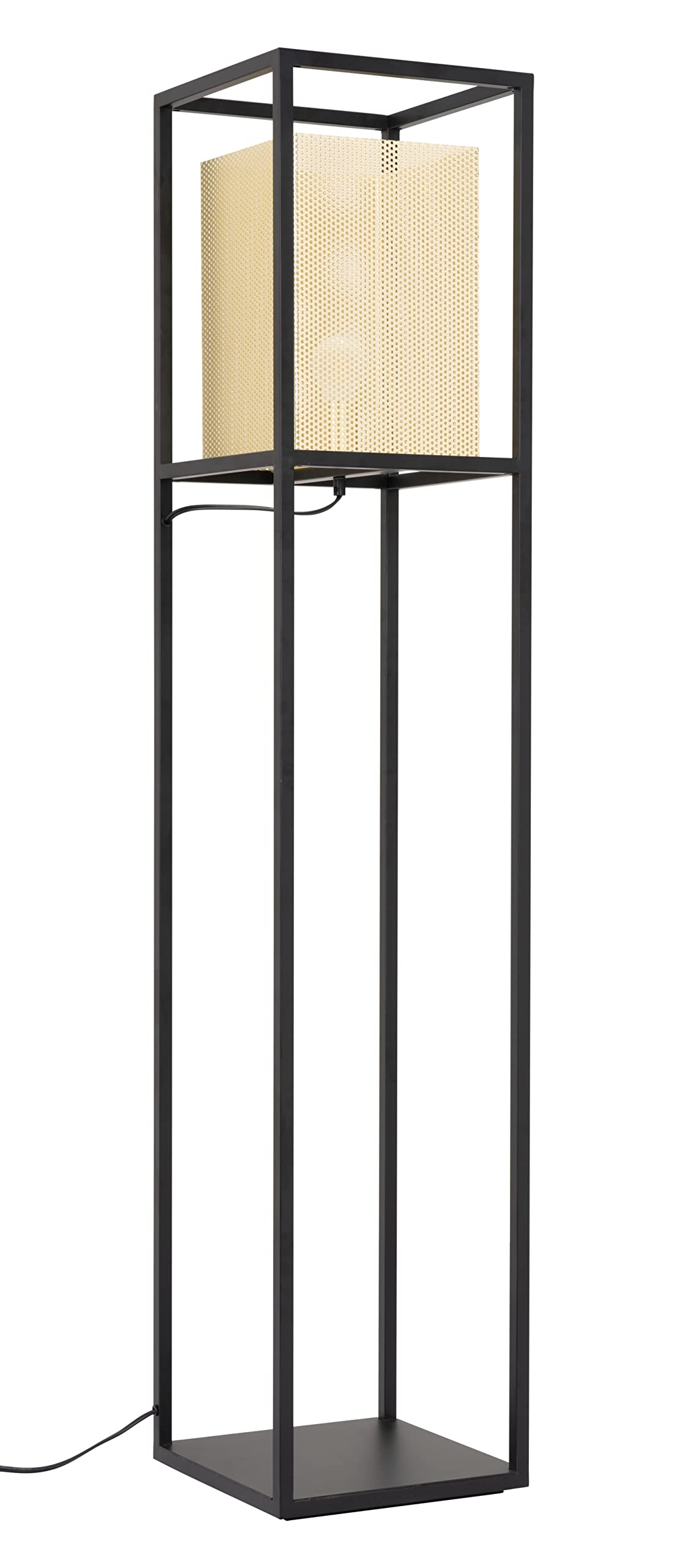 Zuo Yves Floor Lamp - Modern Gold & Black Alloy Steel Design, 59.1&quot;H, Stylish Lighting