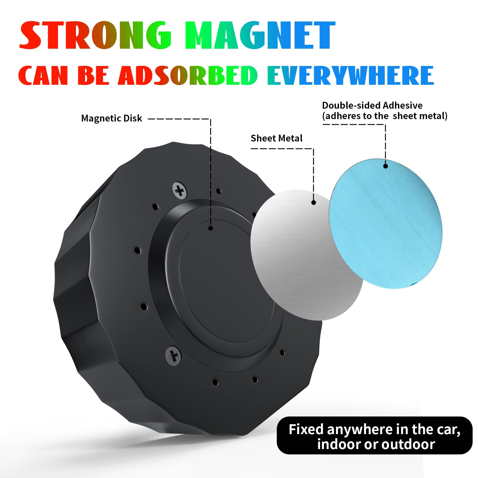 Car Disco Ball For Car Disco Light Rechargeable Battery Mini Disco Ball For Car Music Sound Activated Multicolor Car Disco Light