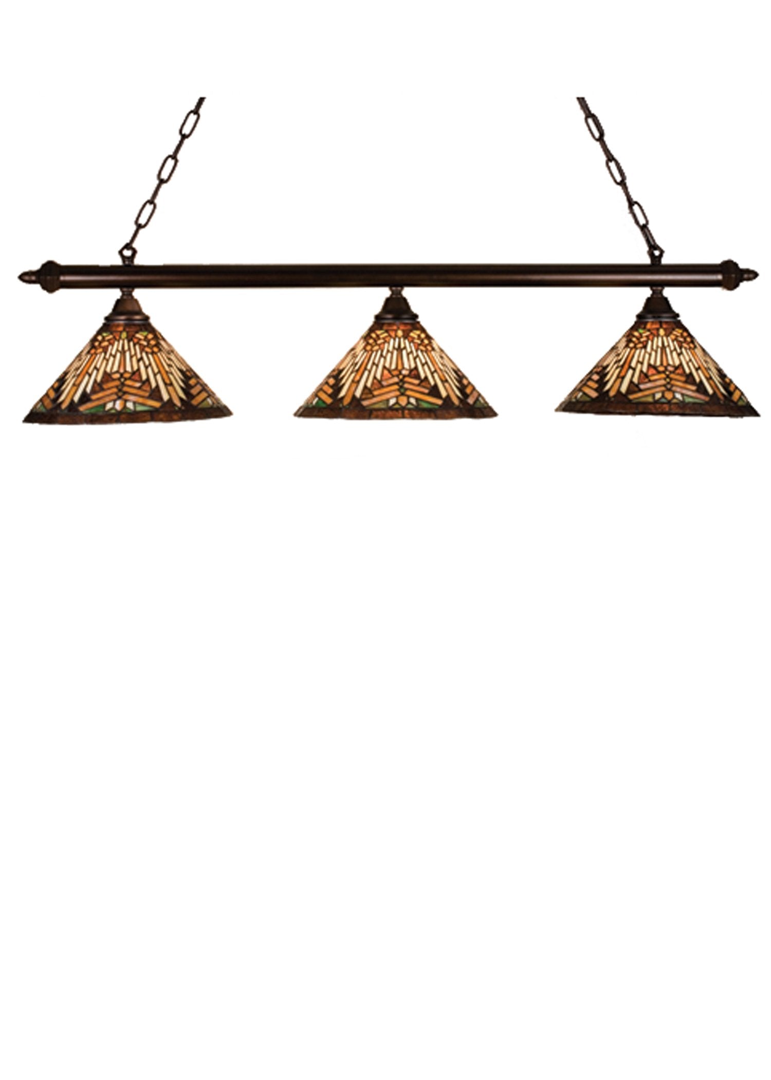 47''L NUEVO Mission 3 LT Island Pendant