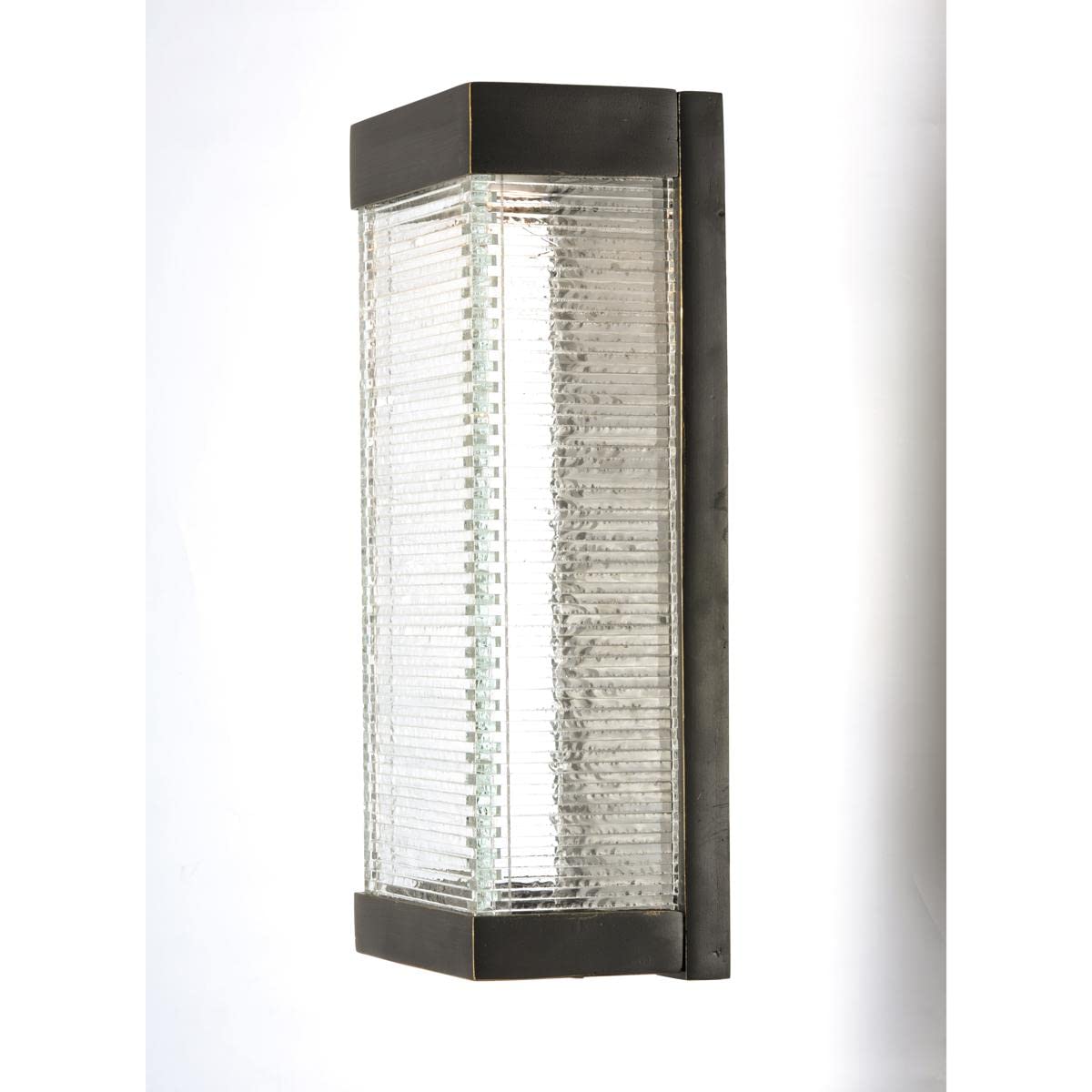 Maxim Stackhouse 12W LED Outdoor Wall Mount Light, 7in Wide x 16in High, Bronze, Model 55226CLBZ, Vivex Material