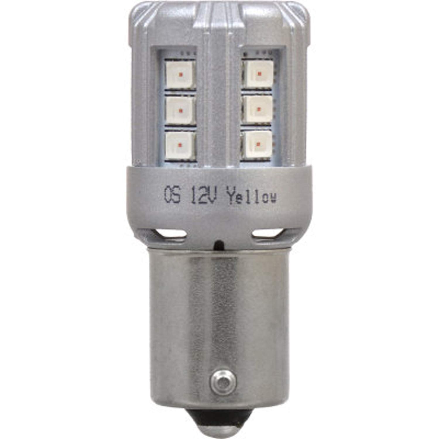 SYLVANIA 1156 LED Mini Bulb - Amber - Ideal for Park and Turn Lights - 2 Pack