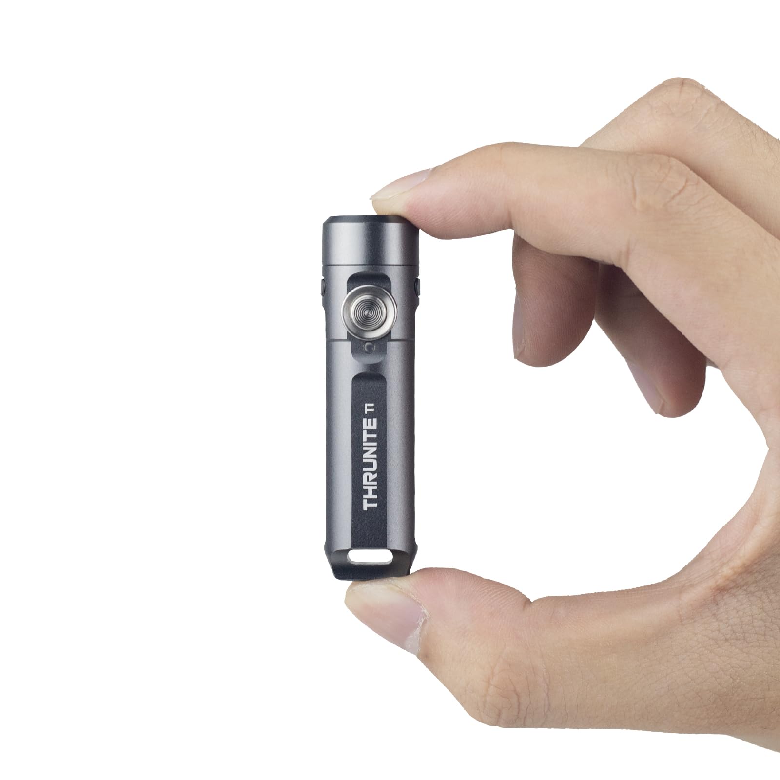 ThruNite Ti Mini Keychain Flashlight, USB-C Rechargeable EDC Pocket Light, Bright 650 Lumens Small Keychain Gadget for Camping, 