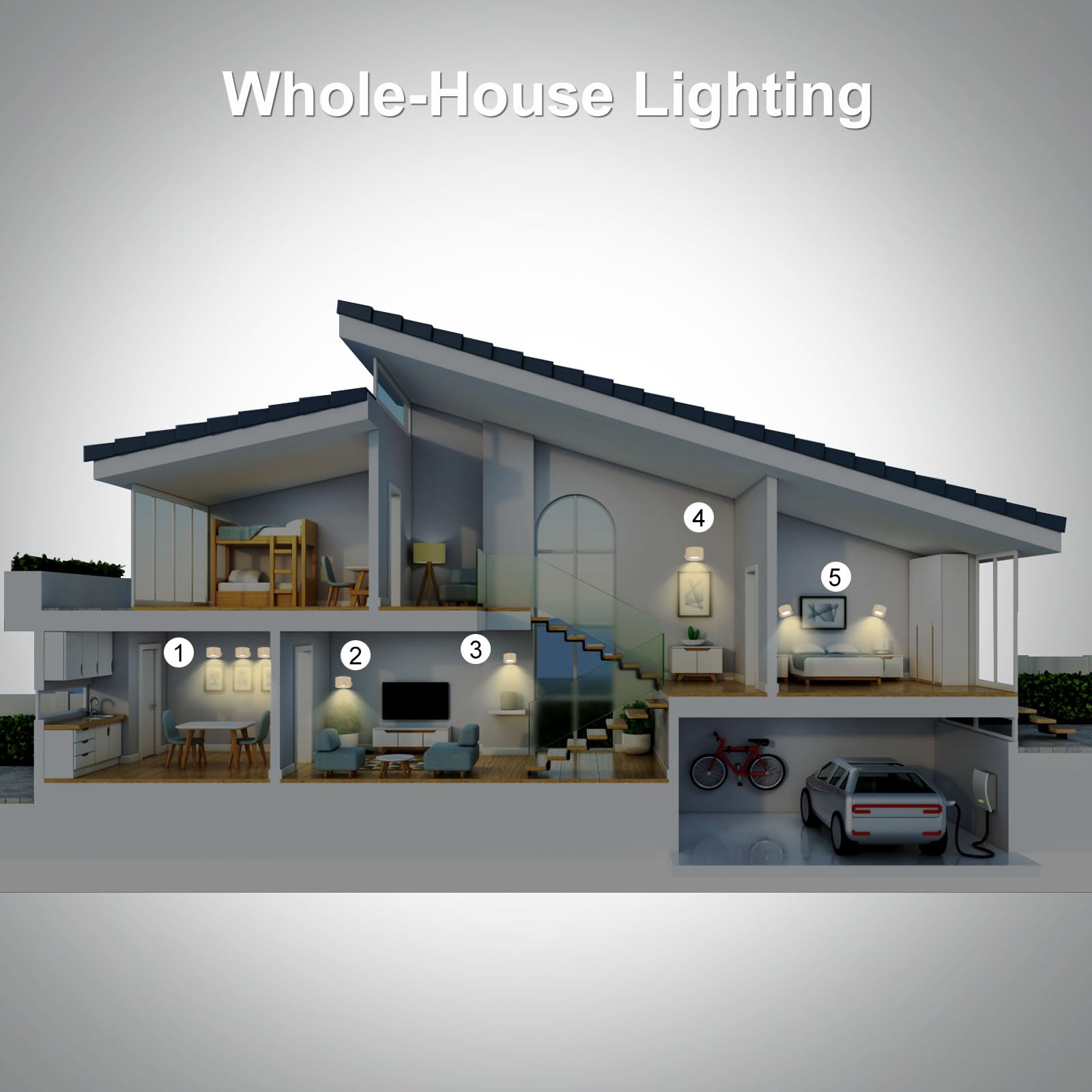 Aksda 2Pack Battery Operated Wall Sconce, 3 Color Modes 3 Brightness Levels 360?Rotation Lighting Touch Control, Wall Mounted La