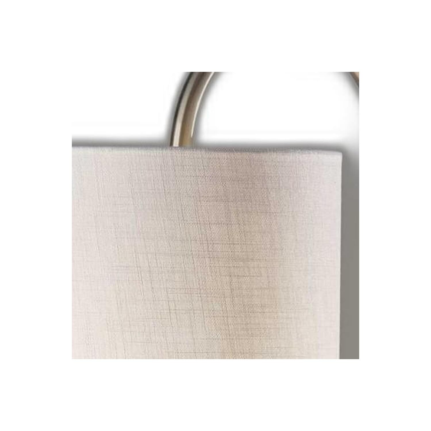 HomeRoots Tray Table Floor Lamp with White Drum Shade, Glass & Metal, Model HRF-372886