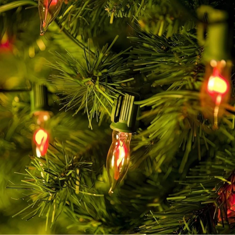 Brite Star Perfect For Christmas & Parties-1 7 Count Flicker Flame Light Set, Clear