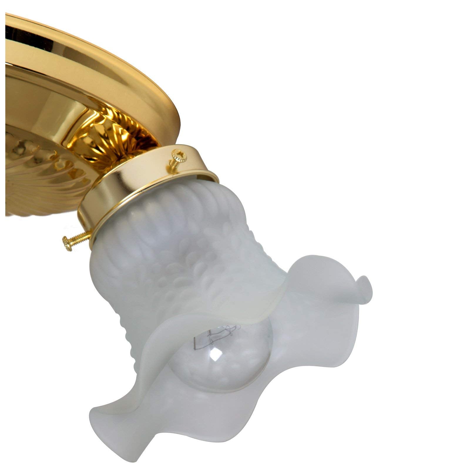 Boston Harbor Dimmable Ceiling Light Fixture, 3x60W A19/CFL, Metal, White, Model F6BB03-22013L